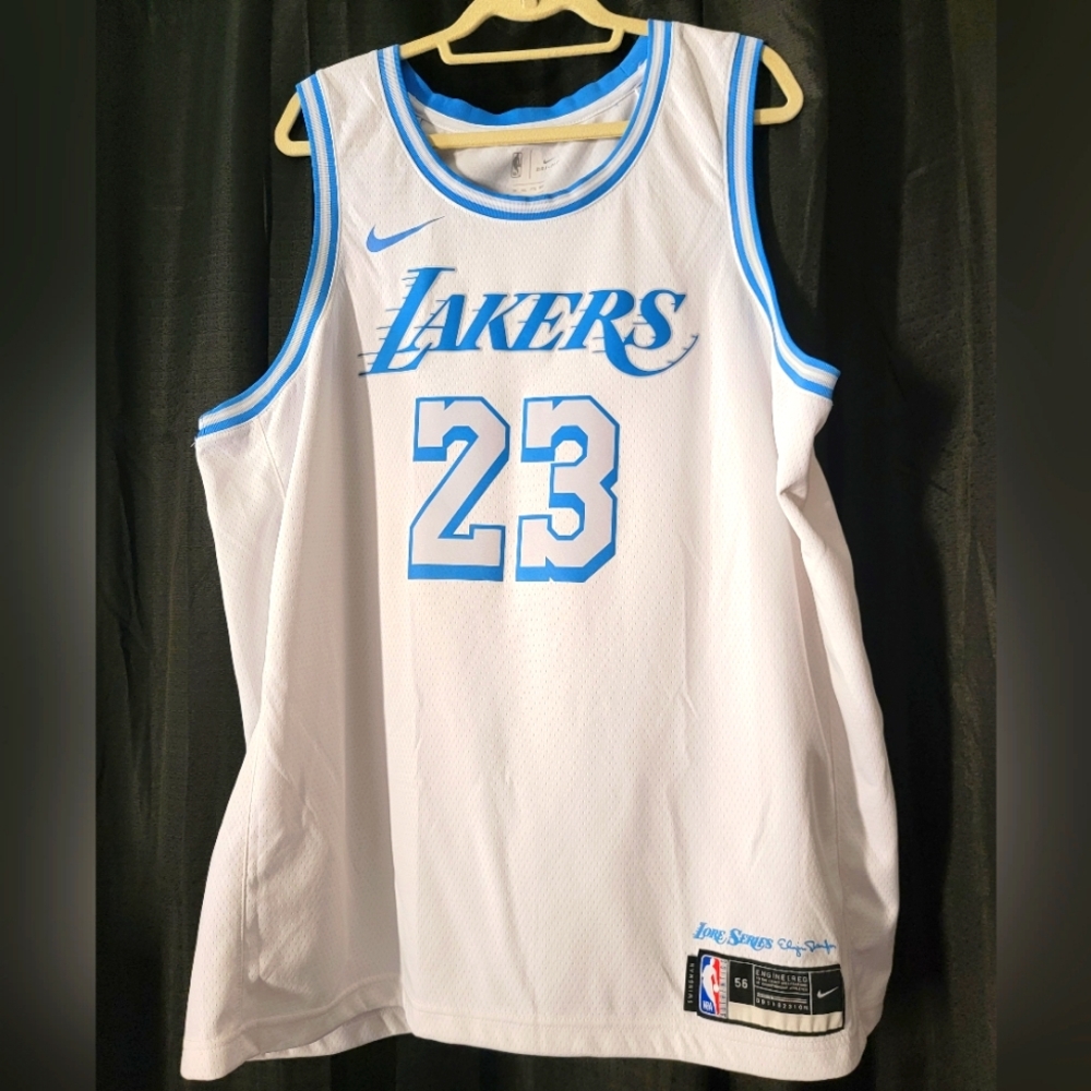 NEW NBA Lebron James Nike Lore Series City Lakers Jersey Size XXL